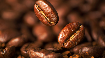 A pile of coffee beans