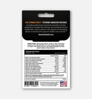 Extreme Hangover Defense Patch - The Vitamin Patch