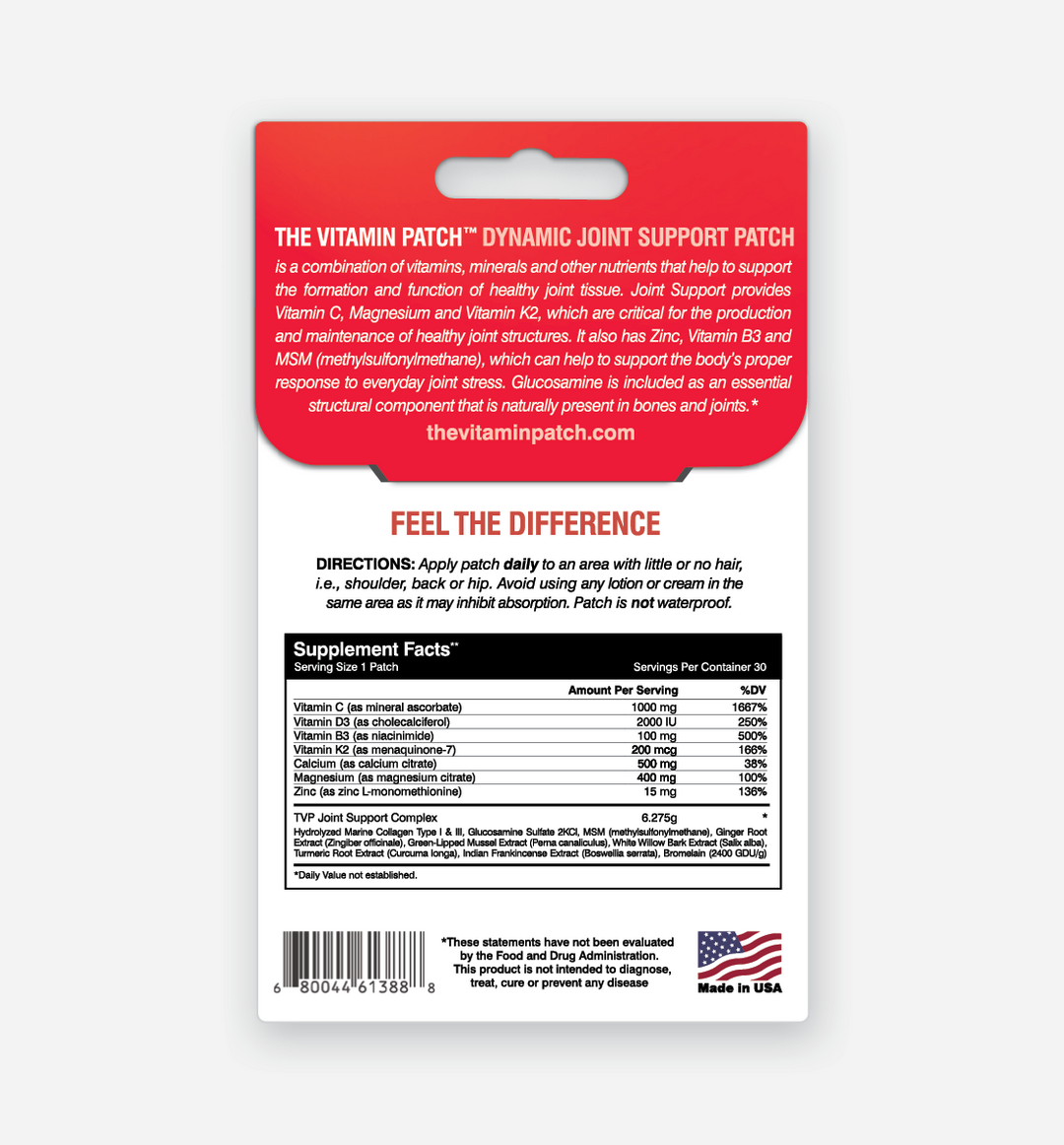 Dynamic Joint Support Patch – The Vitamin Patch